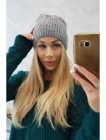 Fleecová čiapka Anna K238 tmavo šedá