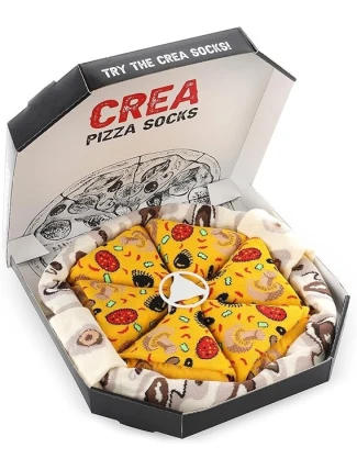 Pánske ponožky Pizza Multicolour - Crea Socks Pánske ponožky Pizza Multicolour - Crea Socks