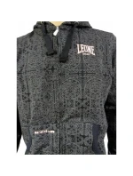 LEONE pánska mikina LSM905/S16 čierna XXL