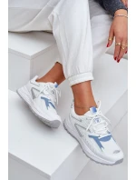Buty Sportowe Damskie Big Star NN274A094 HI-POLY SYSTEM Biało-Niebieskie