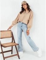 Dámske tričko KLARA camel FashionStreet DY0371 Dámske tričko KLARA camel FashionStreet DY0371