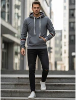 Pánska sivá mikina FashionStreet BX5946 Pánska sivá mikina FashionStreet BX5946