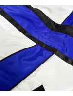 Svetlo modro-biela dámska bunda vetrovka s kapucňou (YR1967) Svetlo modro-biela dámska bunda vetrovka s kapucňou (YR1967)