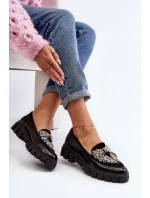 Lakierowane Mokasyny Damskie Laura Messi 2785 Czarne