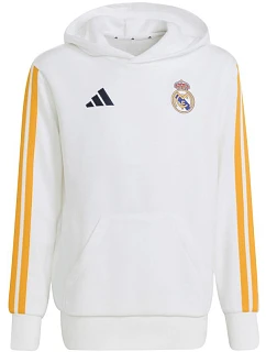 Adidas Real Madrid Detská mikina s kapucňou White KG2953