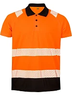 Result R 501X Bezpečnostná polokošeľa 30.501X fluorescenčná oranžová/čierna
