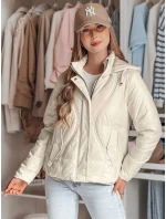 Dámska prechodná prešívaná bunda MARISSIA white FashionStreet TY4850 Dámska prechodná prešívaná bunda MARISSIA white FashionStreet TY4850
