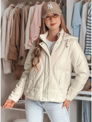 Dámska prechodná prešívaná bunda MARISSIA white FashionStreet TY4850 Dámska prechodná prešívaná bunda MARISSIA white FashionStreet TY4850
