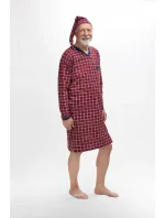 Pánska nočná košeľa Martel 501 Káro dl / r M-2XL Sylwester II