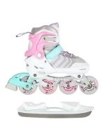 NH18192 4v1 ružové inline korčule veľkosti S(29-33) s hokejovou doskou veľkosti NILS EXTREME NH18192 4v1 ružové inline korčule veľkosti S(29-33) s hokejovou doskou veľkosti NILS EXTREME