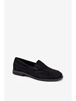 Dámske mokasíny a loafers z ekologického semišu, čierne, Laisie Dámske mokasíny a loafers z ekologického semišu, čierne, Laisie