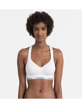 Podprsenka športová QF1654E-100 biela - Calvin Klein Podprsenka športová QF1654E-100 biela - Calvin Klein
