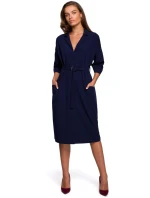 Denné šaty S230 tmavomodré - Stylove Denné šaty S230 tmavomodré - Stylove