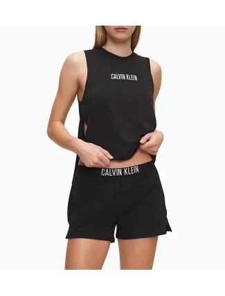 Dámske kraťasy KW0KW01007-BEH čierna - Calvin Klein
