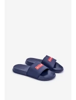 Klapki Męskie Z Logo Big Star OO174029 Granatowe