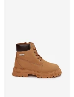 Ocieplane Trapery Damskie Na Zamek Camel Selinda