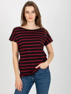 Dámske tričko RV TS 8568.75 čierna a červená - FPrice