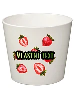 Biely keramický kvetináč s letným ovocím – malý Biely keramický kvetináč s letným ovocím – malý