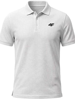 Pánske polo tričko 4F M0771 biele 4FWMM00TPTSM0771 10S