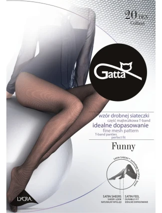 Dámske matné pančuchové nohavice FUNNY - Lycra, 20 DEN