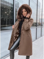 Dámska zimná bunda parka LUSTER hnedá FashionStreet TY3956 Dámska zimná bunda parka LUSTER hnedá FashionStreet TY3956