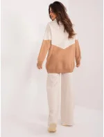 Dámska dvojdielna súprava s voľným svetrom béžová/kamenná (1497) Dámska dvojdielna súprava s voľným svetrom béžová/kamenná (1497)