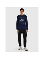 Pánske tričko s potlačou a dlhým rukávom 4F 4FRAW25TLONM606-31S pánske