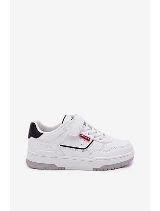 Detské tenisky na suchý zips LEVI'S JOHN SE VJOH0012S White Detské tenisky na suchý zips LEVI'S JOHN SE VJOH0012S White