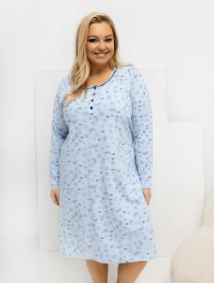 DU KN nočná košeľa FP 604.10 svetlomodrá