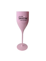 Personalizovaná nerozbitná pohár na prosecco – ... lebo [doplň si sám] nie je žiadna sranda ...