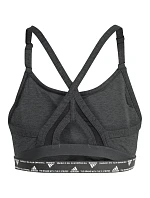 Podprsenka Adidas Aeroreact Training Light-Support 3-Stripes Bra W HC7870