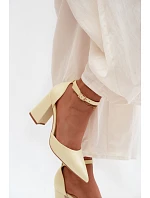 Lodičky na podpatku Žluté Selvra