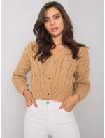 Dámsky sveter D90031J90792A1 ťavia farba