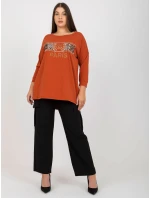 Blúzka VI BZ 2901.49P tmavo oranžová
