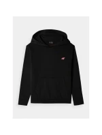 Dievčenská mikina bez prúžkov s kapucňou 4F Junior 4FJWMM00TSWSF1316-20S