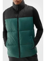 Puchowy Bezrękawnik Męski 4F 4FWAW24TVJAM147-40S Zielona