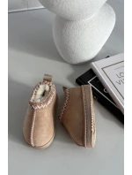 Śniegowce Dziecięce Z Haftem Beżowe Prina