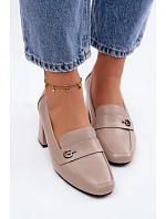 Dámske kožené poltopánky 18119 beige - Vinceza Dámske kožené poltopánky 18119 beige - Vinceza