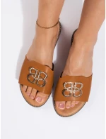 Vynikajúce dámske hnedé ponožky na podpätku bez päty Vynikajúce dámske hnedé ponožky na podpätku bez päty