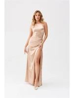 Večerné šaty SUK0461 zlaté - Roco Fashion