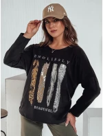 MODEZINE dámska blúzka oversize čierna FashionStreet RY2690