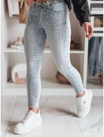 Dámske úzke džínsy s opaskom FELINA modré FashionStreet UY2474