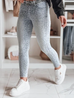 Dámske úzke džínsy s opaskom FELINA modré FashionStreet UY2474