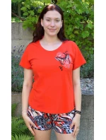 Dámske pyžamo šortky Motýle