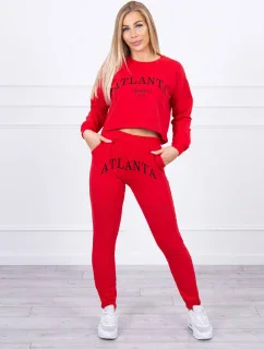 Atlanta tlačená sada červená