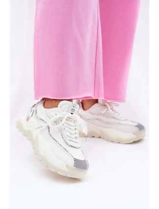 Damskie Sportowe Buty Cross Jeans II2R4017C Białe