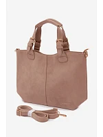 Bežová kabelka z imitace semiše Clarette