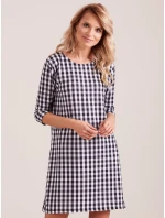 Šaty EN SK 4335.08 čierna a biela