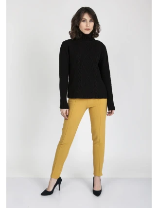 Estelle SWE 121 Sveter čierny - MKMSwetters Estelle SWE 121 Sveter čierny - MKMSwetters