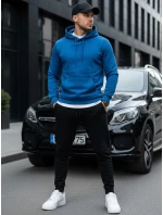 Pánska mikina s kapucňou modrá FashionStreet BX5081